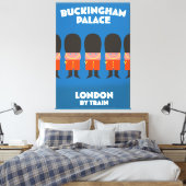 ロンドン電車で行くバッキンガム宮殿 キャンバスプリント (インサイチュ (寝室))
