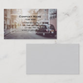 ロンドン黒車タクシー馬車 名刺 (正面/裏面)