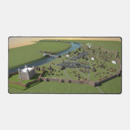 ロンドン1300航空ビューデスクマット デスクマット