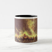 ロンドン1666年の素晴らしい火 ツートーンマグカップ (中央)