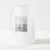ロンドン1840年の港 フロストグラスビールジョッキ (正面左)