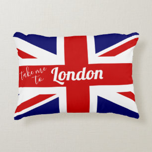 ロンドン のイギリスの旗/英国国旗に私を連れて行って下さい アクセントクッション