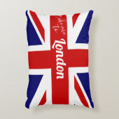 ロンドン|のイギリスの旗/英国国旗に私を連れて行って下さい アクセントクッション (正面(垂直))