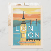 ロンドン|の保存日付-写真 セーブザデート (正面/裏面)