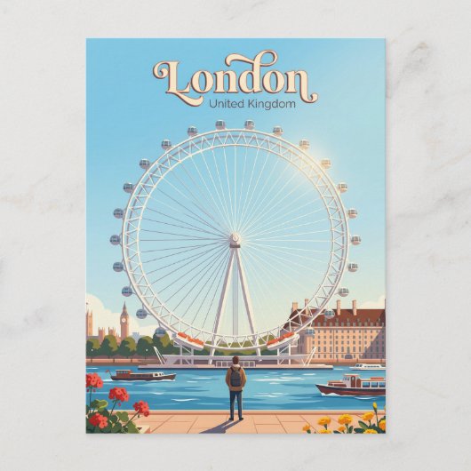 ロンドン・アイ イギリス ポストカード (正面)