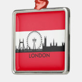 ロンドン・アイ・スカイライン、イングランド・クリスマスオーナメント メタルオーナメント (左)