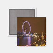 ロンドン・アイ、テムズ川とからの光 マグネット (正面/裏面)