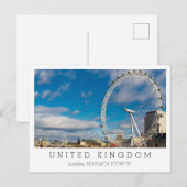 ロンドン・アイ、ロンドン、イングランド ポストカード (正面/裏面)