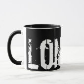 ロンドン – アーバンスタイル – 白黒 マグカップ (左)