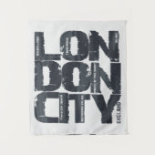 ロンドン、イギリスのタイポグラフィ タペストリー (正面)