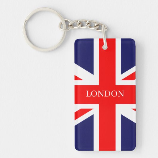 ロンドン イギリス国旗  キーホルダー (正面)