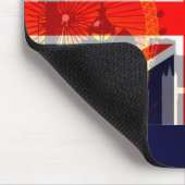 ロンドン・イギリス国旗_ マウスパッド (コーナー)