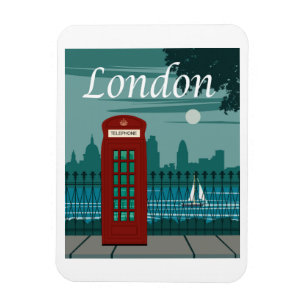 ロンドン、イギリス旅行ポスター マグネット