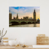 ロンドン イギリス イングランド 連合王国 国会 UK ポスター (キッチン)