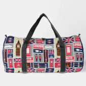 ロンドン イギリス オーダーメイド 名前入り アイコン ダッフルバッグ (裏面)