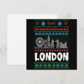 ロンドン イギリス クリスマス おもしろ カード (正面/裏面)
