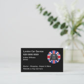 ロンドン イギリス タクシーサービス 名刺 (スタンド正面)