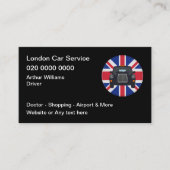 ロンドン イギリス タクシーサービス 名刺 (正面)