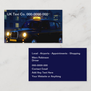 ロンドン イギリス タクシー 名刺