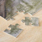 ロンドン,イギリス,パビリオンロードのクリスマスで犬 ジグソーパズル (側面)