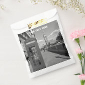 ロンドン イギリス ビッグベン ヴィンテージ 黒と白 フェイバーバッグ (封をした状態)