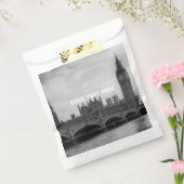 ロンドン イギリス ビッグベン ヴィンテージ 黒白 フェイバーバッグ (封をした状態)