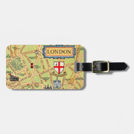 ロンドン イギリス 地図 ラゲッジタグ