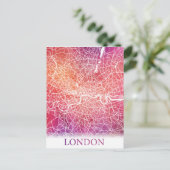 ロンドン イギリス 地図 旅行 ポストカード (スタンド正面)