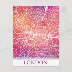 ロンドン イギリス 地図 旅行 ポストカード
