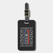 ロンドン イギリス 有名な時計塔 ビッグベン ラゲッジタグ (正面縦)