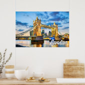 ロンドン、イギリス、統一された王国 ポスター (キッチン)