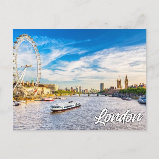 ロンドン、イギリス、統一された王国 ポストカード (正面)