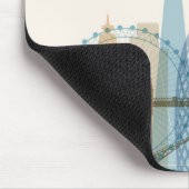 ロンドン、イギリス|都市スカイライン マウスパッド (コーナー)