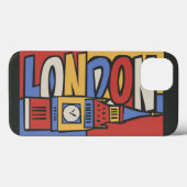 ロンドン、イギリス|鮮やかなHandrawnのデザイン Case-Mate iPhoneケース (裏面 (横))