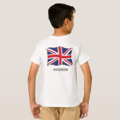 ロンドン・イングランドのカスタムネーム Tシャツ (裏面フル)