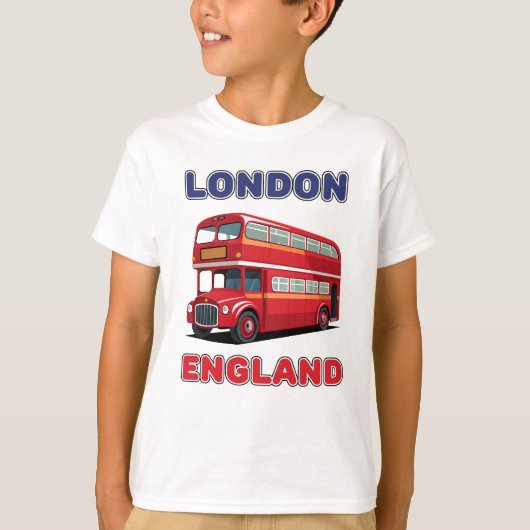ロンドン・イングランドのカスタムネーム Tシャツ (正面)