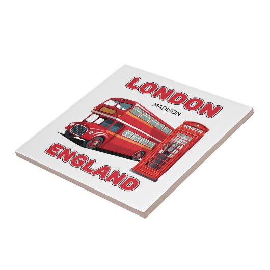 ロンドン・イングランドのカスタム名 タイル (側面)