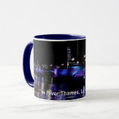 ロンドン・イングランドのテムズ川 マグカップ (正面左)