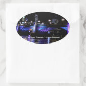 ロンドン・イングランドのテムズ川 楕円形シール (バッグ)