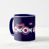 ロンドン、イングランドのバイバイク マグカップ (正面左)