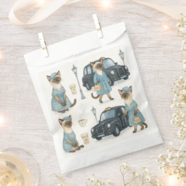 ロンドン・イングランドの黒い辻馬車を持つ猫 フェイバーバッグ