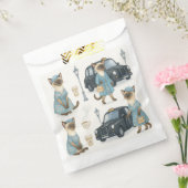 ロンドン・イングランドの黒い辻馬車を持つ猫 フェイバーバッグ (封をした状態)