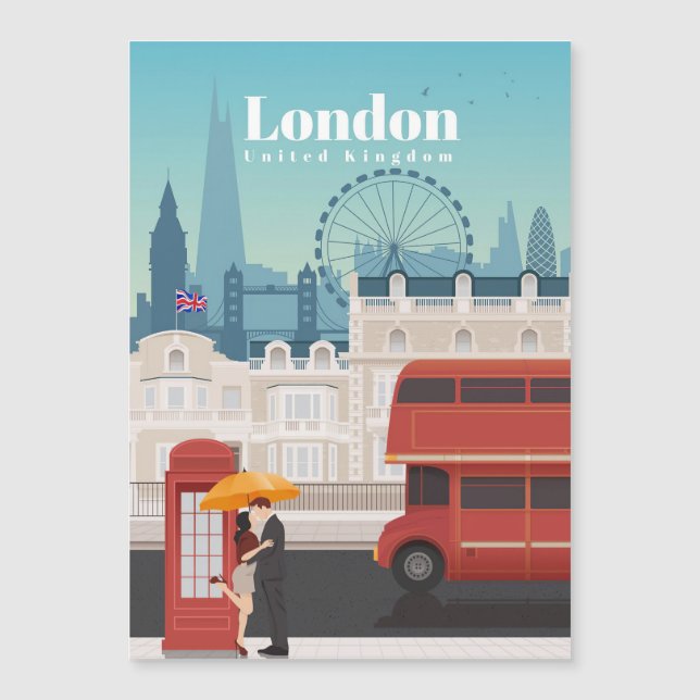 ロンドン・イングランドへの旅行アート (正面)