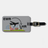 ロンドン・イングランドへの旅行 ラゲッジタグ (正面横)