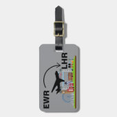 ロンドン・イングランドへの旅行 ラゲッジタグ (正面縦)