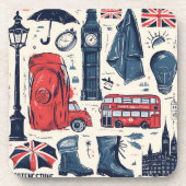 ロンドン・イングランドをテーマにした コースター (正面)