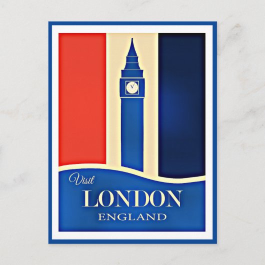 ロンドン、イングランドを訪れよう ポストカード (正面)