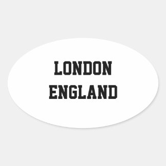 ロンドン・イングランド楕円ステッカー 楕円形シール