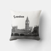 ロンドン・イングランド英国スカイラインがエッチング クッション (裏面)