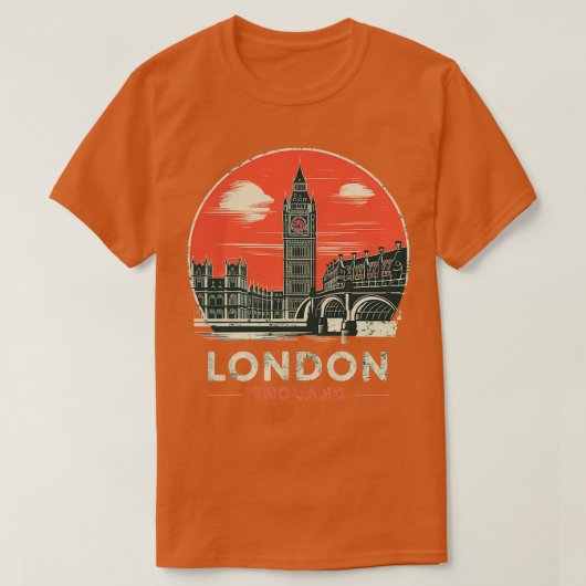 ロンドン・イングランド1 Tシャツ (デザイン正面)